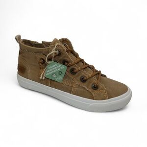 NWT Blowfish Malibu 4Earth Mariner Camel Recycled Canvas Boho Sneakers 6.5
